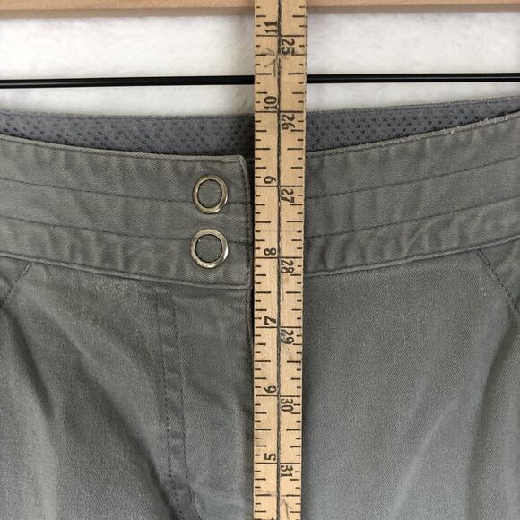 VTG LL BEAN Pants Women's Sz 4 Tall‎ Gray Cotton Mid Rise Snap Pockets Outdoor - Picture 7 of 12